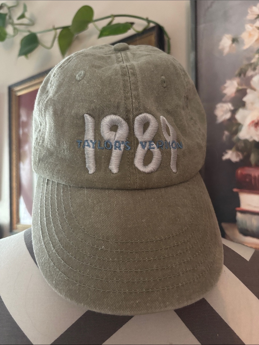 Taylor Swift olive green 1989 Baseball Cap